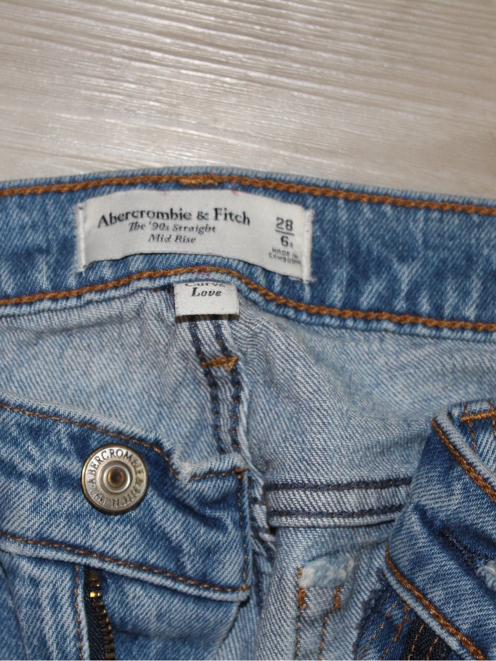Abercrombie & Fitch Light Blue Straight Leg Women's Jeans